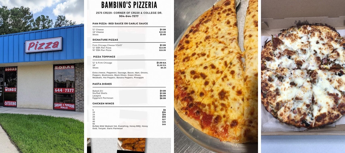 Bambino's Pizzeria And More Menu