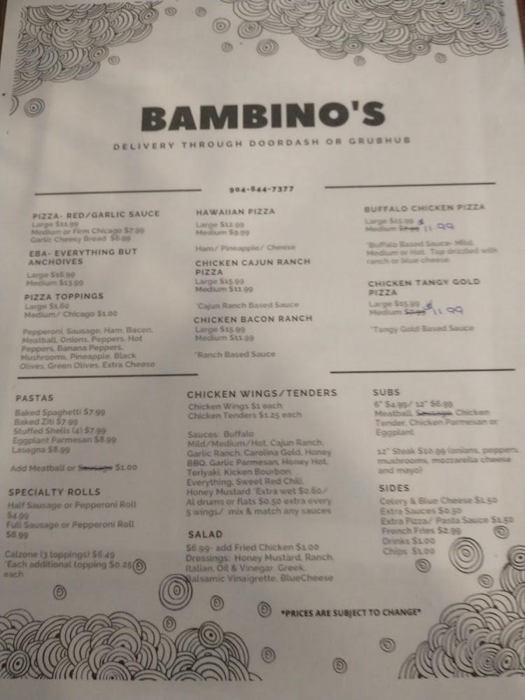Bambino's Pizzeria And More Menu image 4
